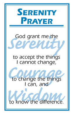 Serenity Prayer Card (M-26)