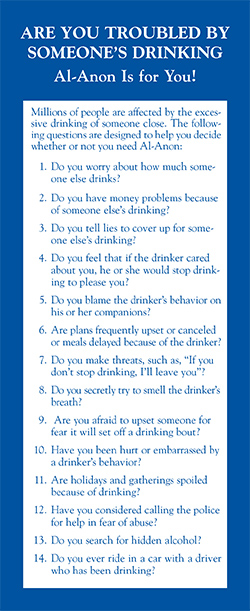 Troubled by Someone's Drinking? (20 Questions) (S-17)